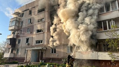 Пожежа через обстріли, Запорізька область