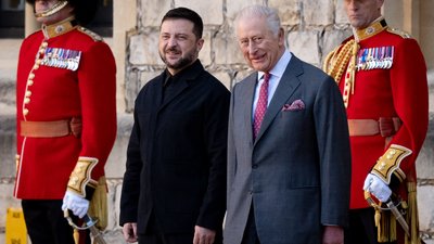 Володимир Зеленський, король Чарльз ІІІ, Дональд Трамп