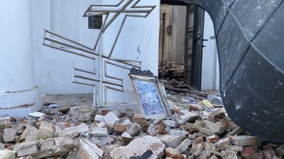 Двохсотрічний Свято-Георгієвський храм обстріли армія РФ село Олександро-Шультине Донеччина Двохсотрічний Свято-Георгієвський храм обстріли армія РФ село Олександро-Шультине Донеччина