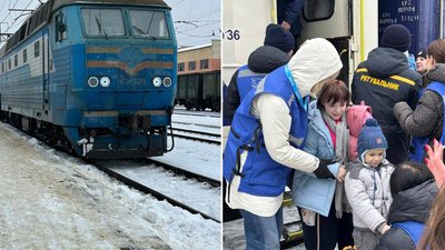 До Мукачева прибув евакуаційний потяг із Запорізької області
