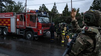 Російський дрон уразив машину ДСНС