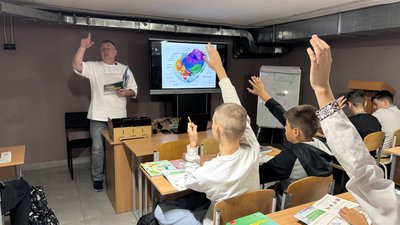 Руслан Шаламов на уроці в Харкові