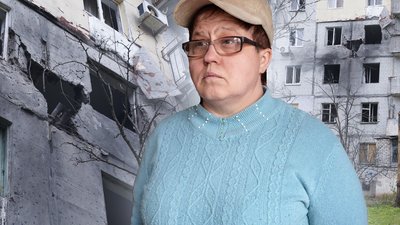 Херсон, обстріли, будинок, жінка, пошкодження
