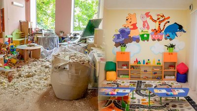 Відновлений після атаки РФ дитячий садок в Одесі