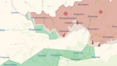 Мапа DeepState, 24 грудня 2025 року