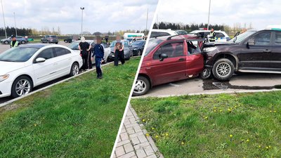 На Черкащині в ДТП зіткнулося шість автомобілів