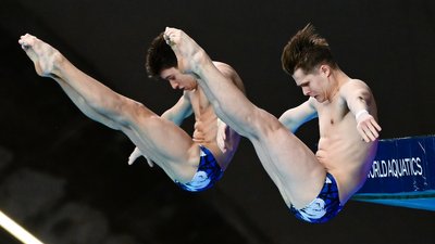 Марк Гриценко та Олексій Середа, стрибки у воду