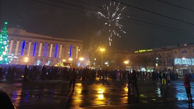 Як черкащани зустрічали Новий 2 022 рік