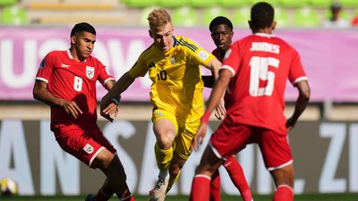 Геннадій Синчук в матчі збірної України U20 проти Панами