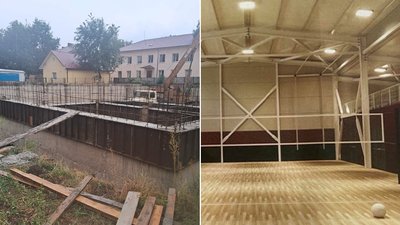 будівництво укриття зі спортзалом у луковицькій школі