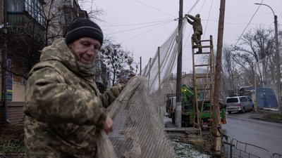 Ізюм, антидронові сітки
