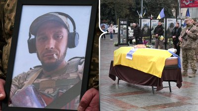 Прощання з військовим Миколою Усенком у Рівному, 17 квітня 2026 року