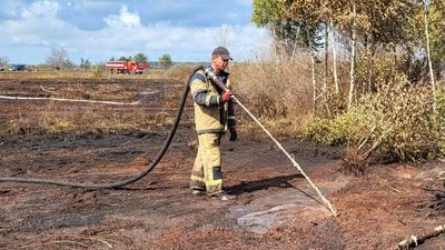 пожежа торфу у селі Судче