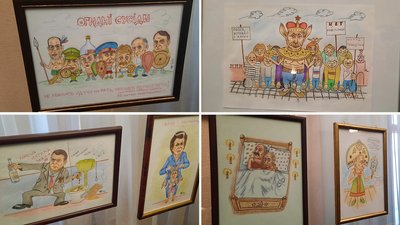 "Остогидлі сусіди". У Кропивницькому відкрили виставку карикатур "Остогидлі сусіди". У Кропивницькому відкрили виставку карикатур
