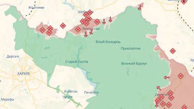 Південно-Слобожанський напрямок на мапі DeepState
