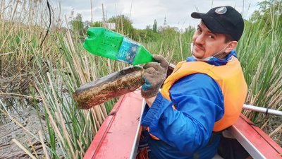 У Кропивницькому двоє братів організували еко-акцію з прибирання Інгулу