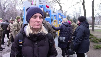 дружина загиблого військовослужбовця Галина Кравцова