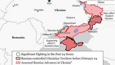 РФ перекидає війська на південь і призупиняє кампанію під Слов’янськом — ISW РФ перекидає війська на південь і призупиняє кампанію під Слов’янськом — ISW