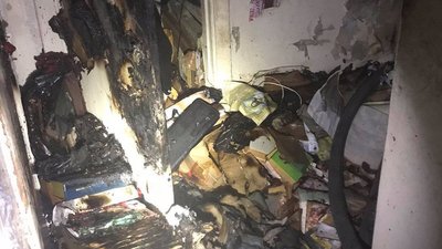 У Вінниці під час пожежі врятували дідуся У Вінниці під час пожежі врятували дідуся
