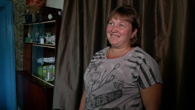 Жителька села Прибинь Марина Бордакова