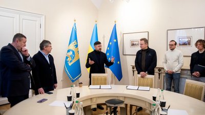 Мер Львова Андрій Садовий та мер Маріуполя Вадим Бойченко