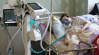 Ковідне відділення Краматорського перинатального центру заповнене наполовину Ковідне відділення Краматорського перинатального центру заповнене наполовину