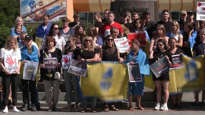 Поверніть з полону. У Рівному відбулася акція на підтримку захисників "Азовсталі" Поверніть з полону. У Рівному відбулася акція на підтримку захисників "Азовсталі"