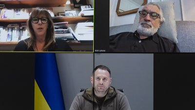 Роберт Де Ніро та Джейн Розенталь поспілкувалися з керівником ОП Андрієм Єрмаком Роберт Де Ніро та Джейн Розенталь поспілкувалися з керівником ОП Андрієм Єрмаком