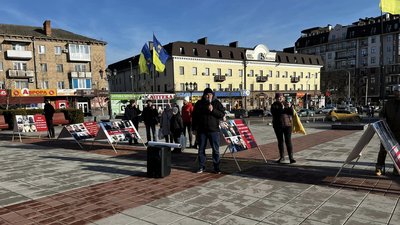 В Умані відбувся мирний мітинг на підтримку полонених захисників