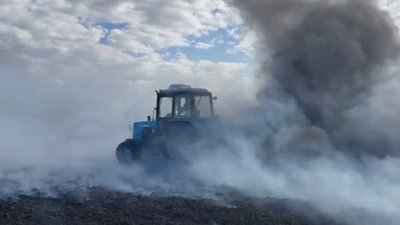 Під Сімферополем сталась масштабна пожежа на площі 200 га