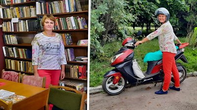 Читання з доставкою. Бібліотекарка з Кіровоградщини носить книги читачам додому