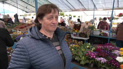 Оксана Ланько, покупчиня на тернопільському ринку Оксана Ланько, покупчиня на тернопільському ринку
