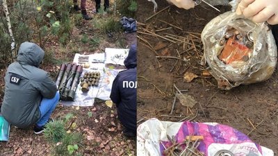 СБУ знайшла схрон зброї на Рівненщині. Підозрюють, що привезли з ООС
