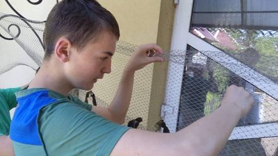 Херсонські діти плетуть сітки на Івано-Франківщині Херсонські діти плетуть сітки на Івано-Франківщині