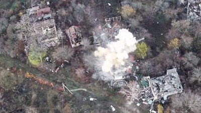 Приватний сектор у Куп'янську під час зачистки міста