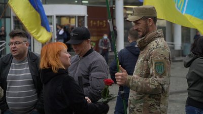 У Дніпрі влаштували ходу до Дня пам'яті та примирення, — фоторепортаж У Дніпрі влаштували ходу до Дня пам'яті та примирення, — фоторепортаж
