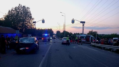 Місце ДТП по вулиці Юзвинській у Вінниці