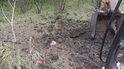 екскаватор підірвався у харківській області