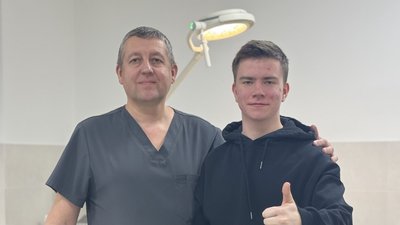 16-річний Володя після відновлення сухожилля