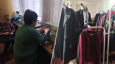 Підтримують тих, хто втратив дім чи заробіток. У Новоукраїнці на Кіровоградщині ремонтують одяг для переселенців