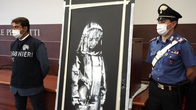 У Франції арештували підозрюваних у викраденні муралу Бенксі
