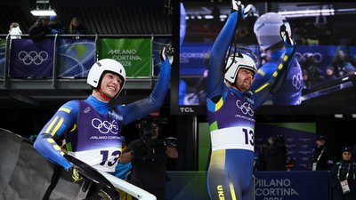 Українські санкарі Ігор Гой і Назарій Качмар на Олімпійських іграх-2026