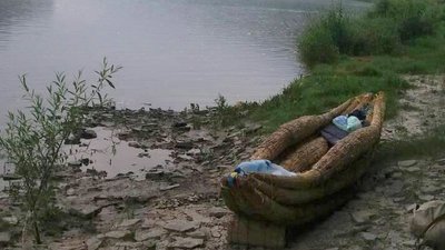 Мандрівник Борис Гора зберігає вдома єдиний на Тернопільщині човен з очерету Мандрівник Борис Гора зберігає вдома єдиний на Тернопільщині човен з очерету