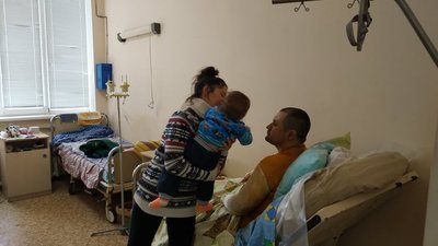 У Краматорську під час пожежі прикордонник врятував родину переселенців