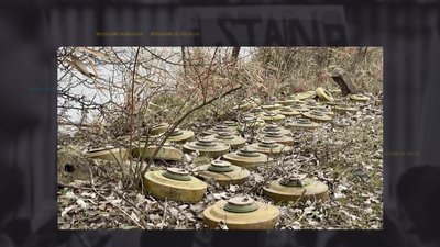 Сапер розміновував звільнені території.