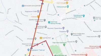Центр Чернівців перекриють через патріотичний забіг Центр Чернівців перекриють через патріотичний забіг