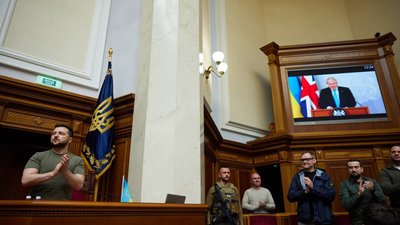 Новий пакет військової допомоги на $375 мільйонів: Борис Джонсон виступив перед Верховною радою