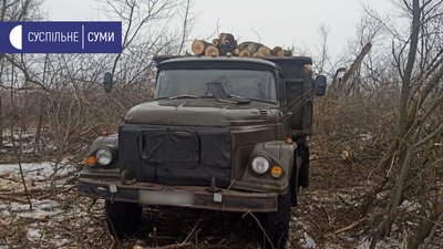 16 пеньків клену та ясену - на Сумщині затримали чоловіків, що рубали ліс 16 пеньків клену та ясену - на Сумщині затримали чоловіків, що рубали ліс