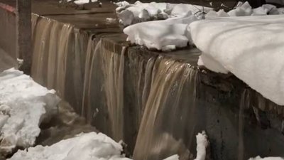 Порив водогону на вул. Княгині Ольги