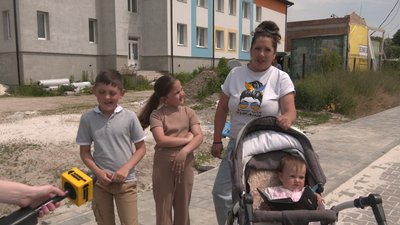 Багатодітна мама Мар'яна Поглад — жителька Чукалівки, в якій недобудували навчально-виховний комплекс